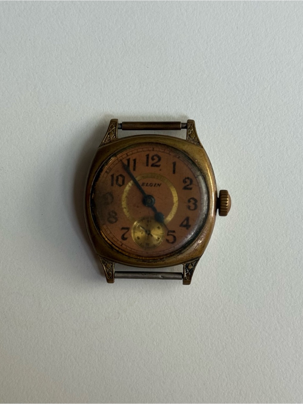Elgin Wristwatch Vintage Estimated 1920s-1930s Art Deco Mechanical Parts Repair